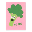 Deli Cards Postkarte "Yo Bro" | Lustige Karte für jeden Anlass