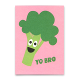 Deli Cards Postkarte "Yo Bro" | Lustige Karte für jeden Anlass