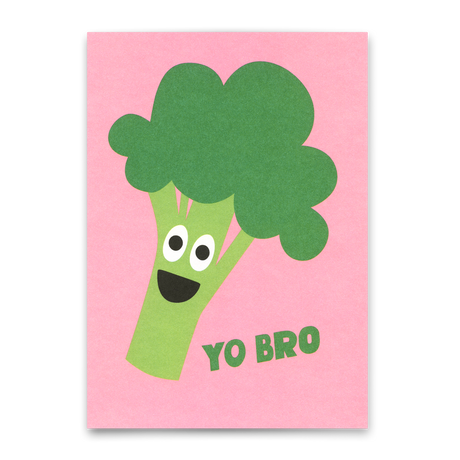 Deli Cards Postkarte "Yo Bro" | Lustige Karte für jeden Anlass