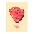 Deli Cards Postkarte "You're a gem" | Besondere Karte für Verliebte