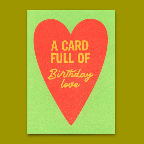 Deli Cards Postkarte "Birthday love Heart" | Schöne Karte zum Geburtstag
