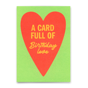 Deli Cards Postkarte "Birthday love Heart" | Schöne Karte zum Geburtstag