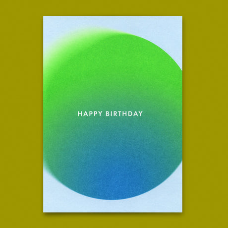 Deli Cards Postkarte "Happy Birthday Blur" | Besondere Karte zum Geburtstag