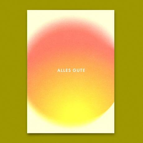 Deli Cards Postkarte "Alles Gute Blur" | Besondere Karte für jeden Anlass