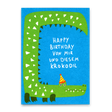 Deli Cards Postkarte "Happy Birthday Krokodil" | Lustige Karte zum Geburtstag