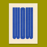 Deli Cards Postkarte "Wow Blue" | Coole Karte für jeden Anlass