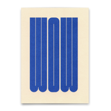 Deli Cards Postkarte "Wow Blue" | Coole Karte für jeden Anlass