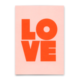Deli Cards Postkarte "Love Red" | Coole Karte für Verliebte