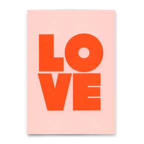 Deli Cards Postkarte "Love Red" | Coole Karte für Verliebte