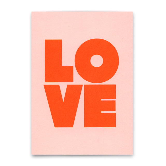 Deli Cards Postkarte "Love Red" | Coole Karte für Verliebte