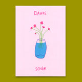 Deli Cards Postkarte "Danke Schön" | Schöne Karte zum Dankesagen