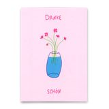 Deli Cards Postkarte "Danke Schön" | Schöne Karte zum Dankesagen