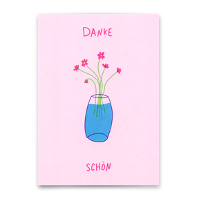 Deli Cards Postkarte "Danke Schön" | Schöne Karte zum Dankesagen