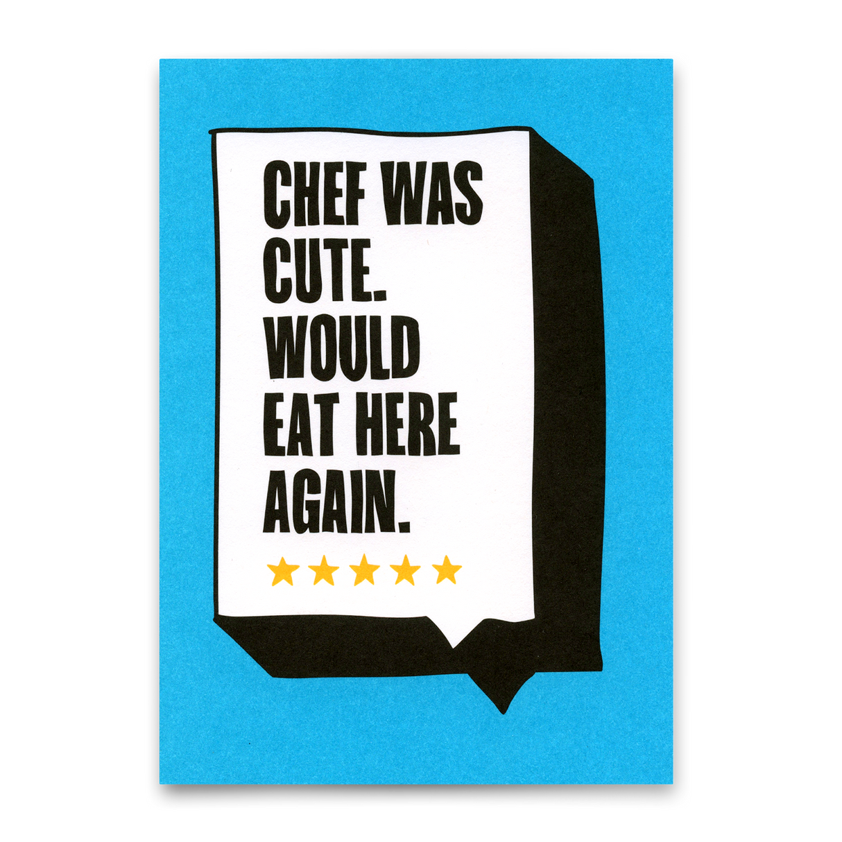 Deli Cards Postkarte "Chef was cute" | Lustige Karte mit Spruch