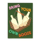 Deli Cards Postkarte "Bring your own Booze" | Lustige Karte für jeden Anlass