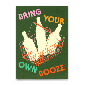 Deli Cards Postkarte "Bring your own Booze" | Lustige Karte für jeden Anlass