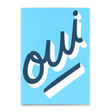 Deli Cards Postkarte "Oui" | Schöne Karte für jeden Anlass