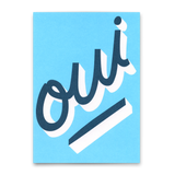 Deli Cards Postkarte "Oui" | Schöne Karte für jeden Anlass