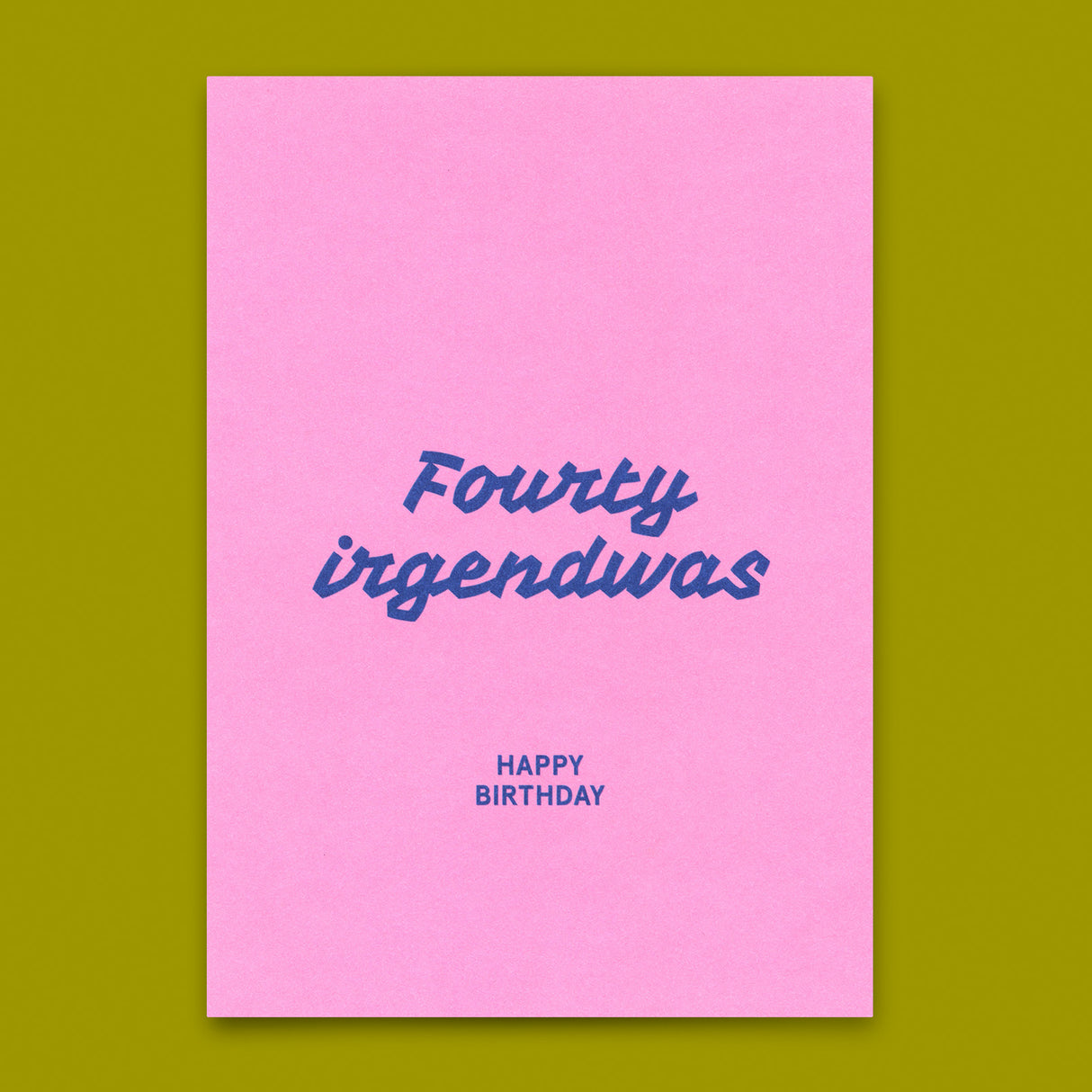 Deli Cards Postkarte "Fourty irgendwas" | Lustige Karte zum Geburtstag