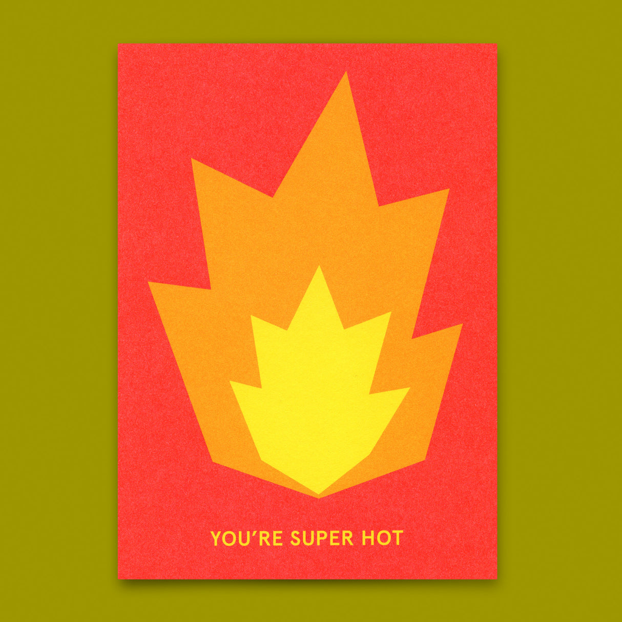 Deli Cards Postkarte "You're super hot" | Coole Karte für jeden Anlass