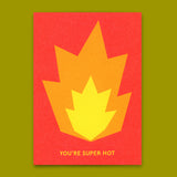 Deli Cards Postkarte "You're super hot" | Coole Karte für jeden Anlass