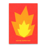 Deli Cards Postkarte "You're super hot" | Coole Karte für jeden Anlass