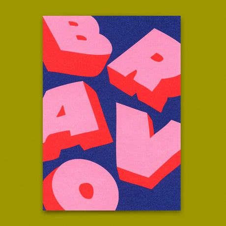 Deli Cards Postkarte "Bravo 3D" | Coole Karte zum Gratulieren