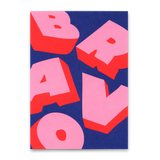 Deli Cards Postkarte "Bravo 3D" | Coole Karte zum Gratulieren