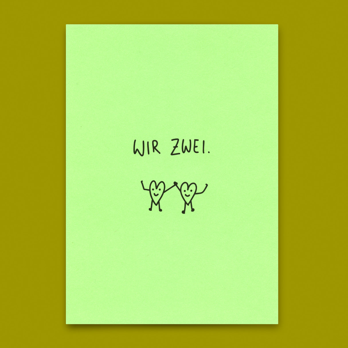 Deli Cards Postkarte "Wir zwei" | Schöne Karte für Verliebte
