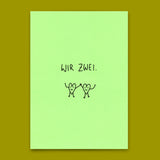 Deli Cards Postkarte "Wir zwei" | Schöne Karte für Verliebte