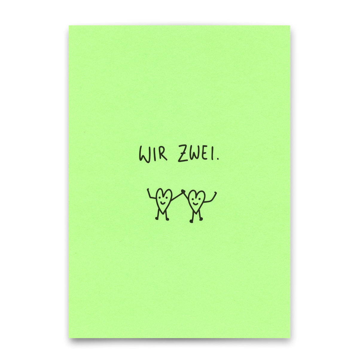 Deli Cards Postkarte "Wir zwei" | Schöne Karte für Verliebte