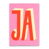Deli Cards Postkarte "JA" | Coole Karte für jeden Anlass