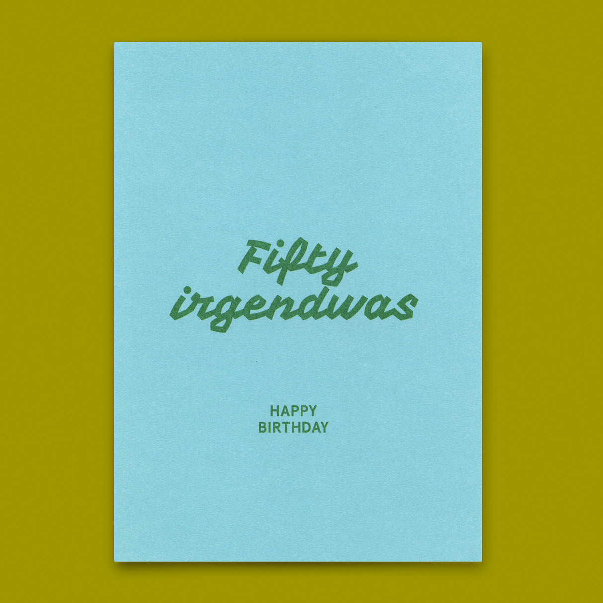 Deli Cards Postkarte "Fifty irgendwas" | Lustige Karte zum Geburtstag