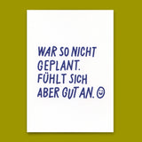 Deli Cards Postkarte "Fühlt sich aber gut an" | Besondere Karte mit Spruch