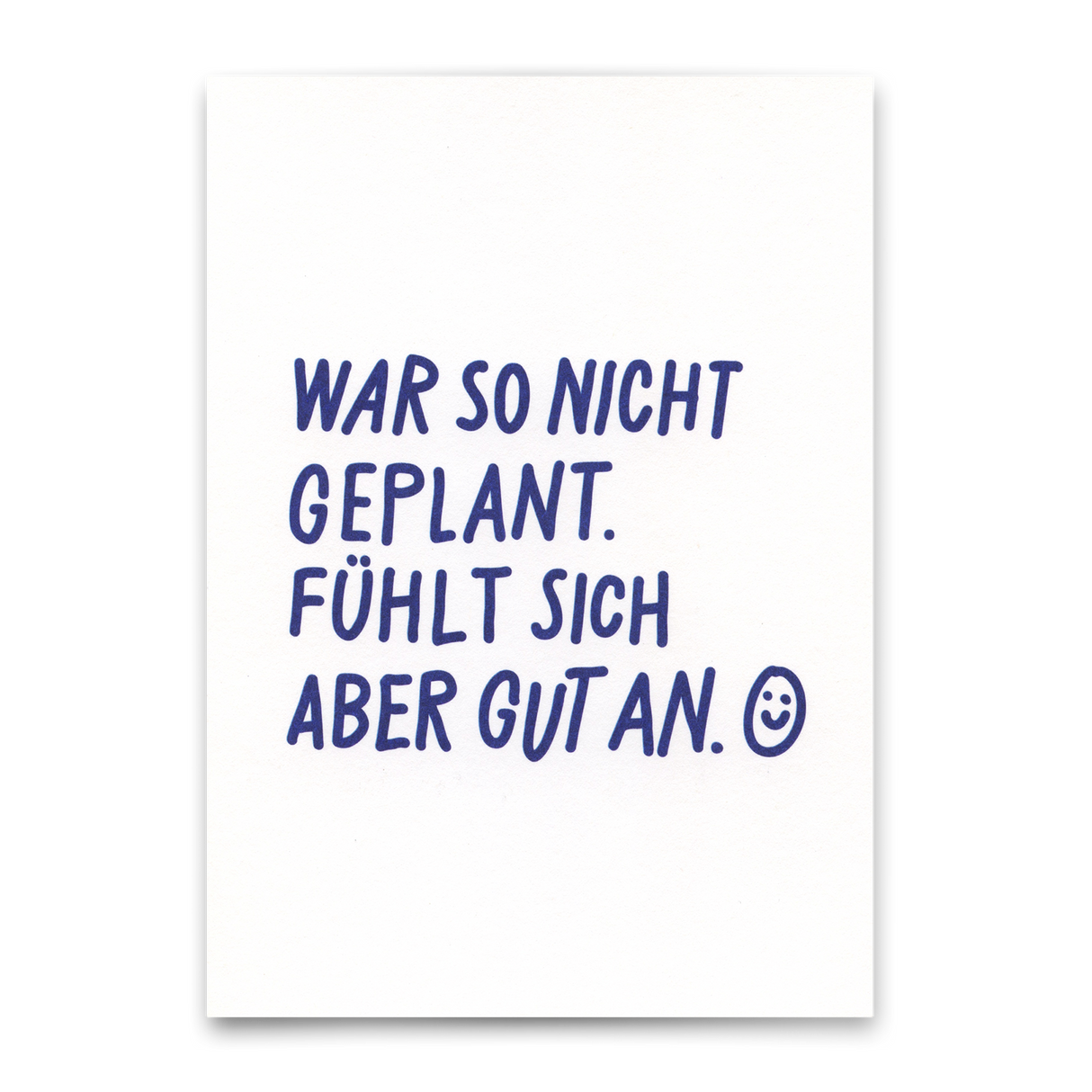 Deli Cards Postkarte "Fühlt sich aber gut an" | Besondere Karte mit Spruch