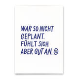 Deli Cards Postkarte "Fühlt sich aber gut an" | Besondere Karte mit Spruch