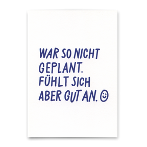 Deli Cards Postkarte "Fühlt sich aber gut an" | Besondere Karte mit Spruch
