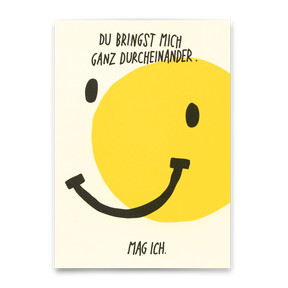 Deli Cards Postkarte "Ganz durcheinander" | Besondere Karte für Verliebte