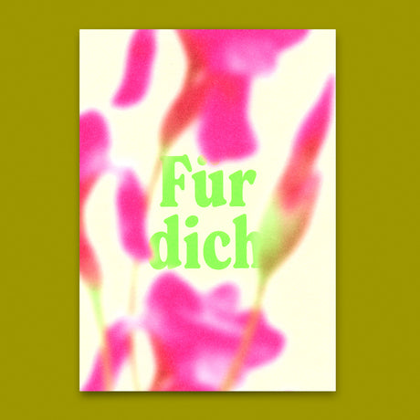 Deli Cards Postkarte "Für dich Blurred" | Ausgefallene Karte für jeden Anlass