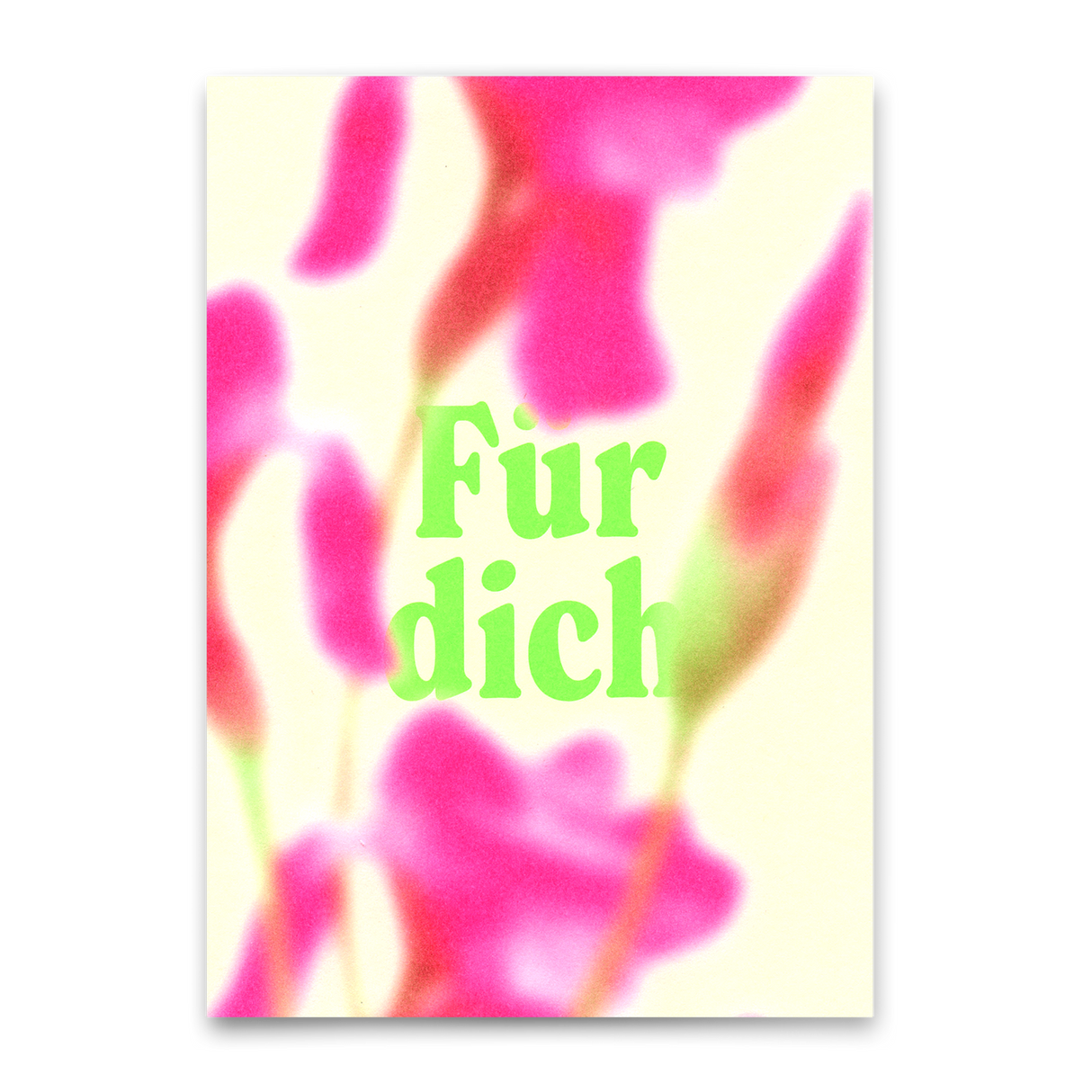 Deli Cards Postkarte "Für dich Blurred" | Ausgefallene Karte für jeden Anlass