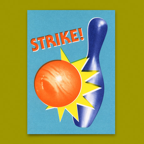 Deli Cards Postkarte "Strike" | Coole Karte zum Gratulieren