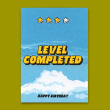 Deli Cards Postkarte "Level completed" | Coole Karte zum Gratulieren