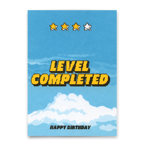 Deli Cards Postkarte "Level completed" | Coole Karte zum Gratulieren