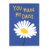 Deli Cards Postkarte "You made my Daisy" | Schöne Karte für Verliebte