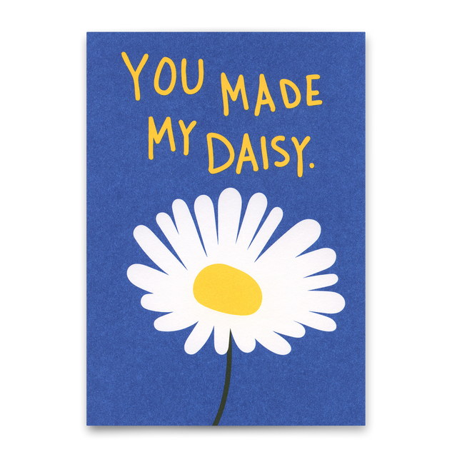 Deli Cards Postkarte "You made my Daisy" | Schöne Karte für Verliebte