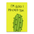 Deli Cards Postkarte "Pricked you" | Lustige Karte mit Spruch