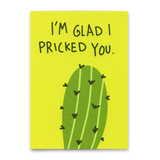 Deli Cards Postkarte "Pricked you" | Lustige Karte mit Spruch
