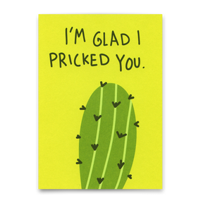 Deli Cards Postkarte "Pricked you" | Lustige Karte mit Spruch