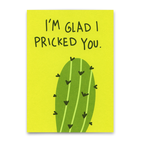 Deli Cards Postkarte "Pricked you" | Lustige Karte mit Spruch