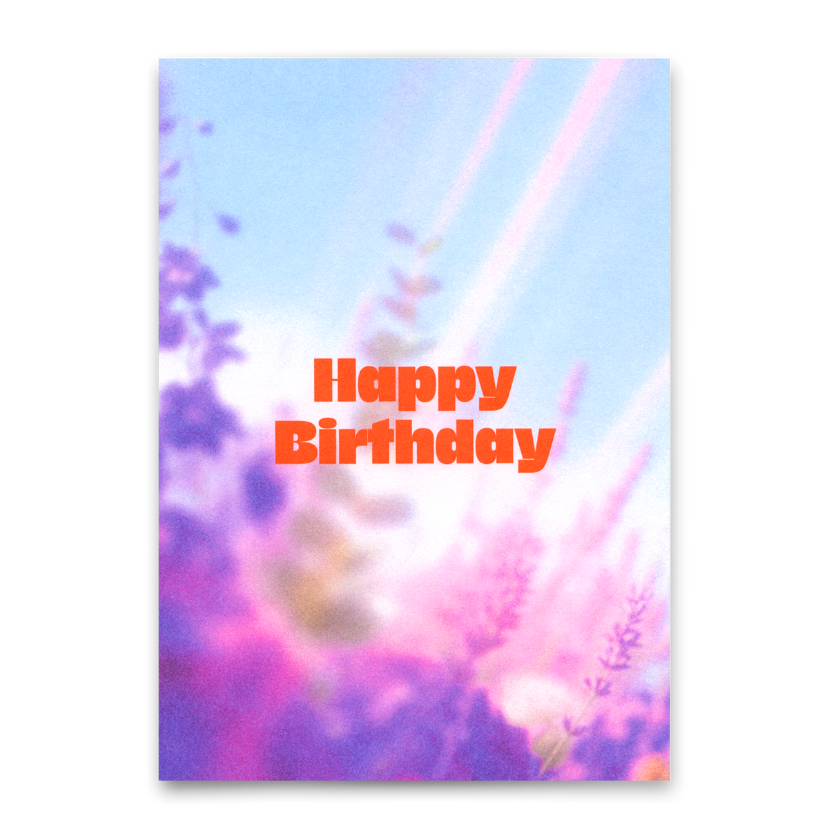 Deli Cards Postkarte "Happy Birthday Blumenwiese" | Besondere Karte zum Geburtstag